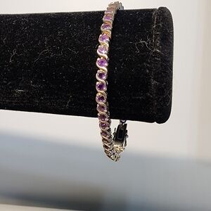 Elegant Purple Stone Bracelet